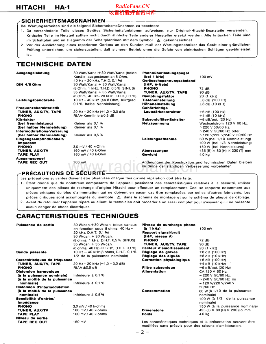 Hitachi-HA1-int-sm 维修电路原理图.pdf_第2页