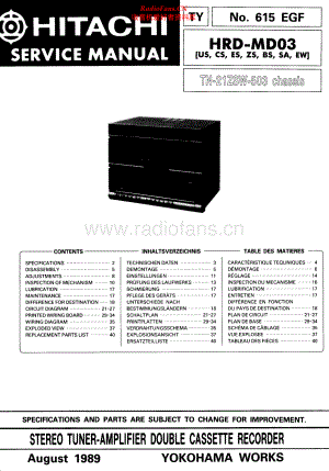 Hitachi-HRDMD03-mc-sm 维修电路原理图.pdf
