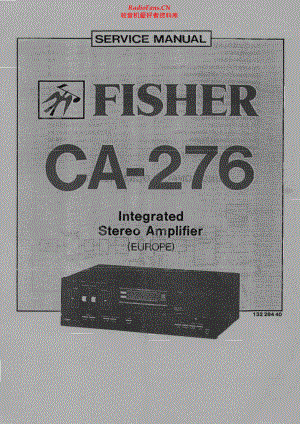Fisher-CA276-int-sm维修电路原理图.pdf