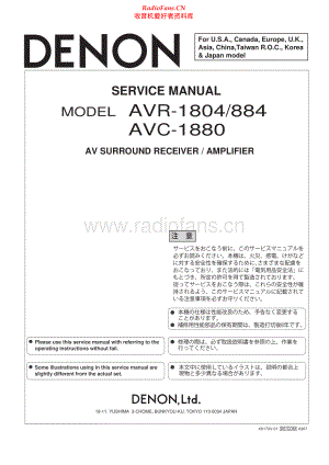 Denon-AVR884-avr-sm维修电路原理图.pdf
