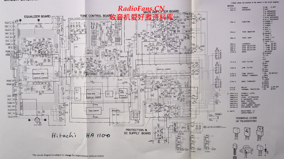 Hitachi-HA1100-int-sch 维修电路原理图.pdf_第1页