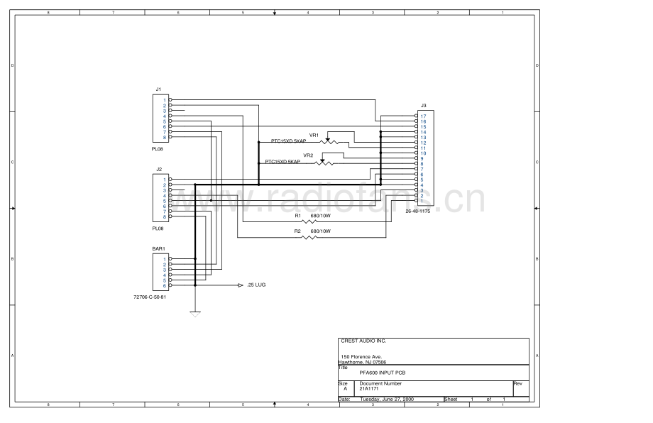 Crest-PFA600-pwr-sch维修电路原理图.pdf_第3页