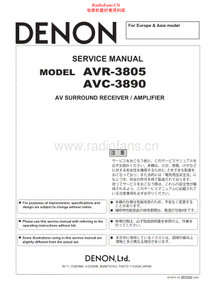 Denon-AVC3890EU-avr-sm维修电路原理图.pdf