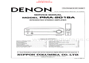 Denon-PMA201SA-int-sm维修电路原理图.pdf