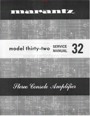 Marantz-Model32-int-sm 维修电路原理图.pdf