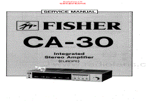 Fisher-CA30-int-sm维修电路原理图.pdf