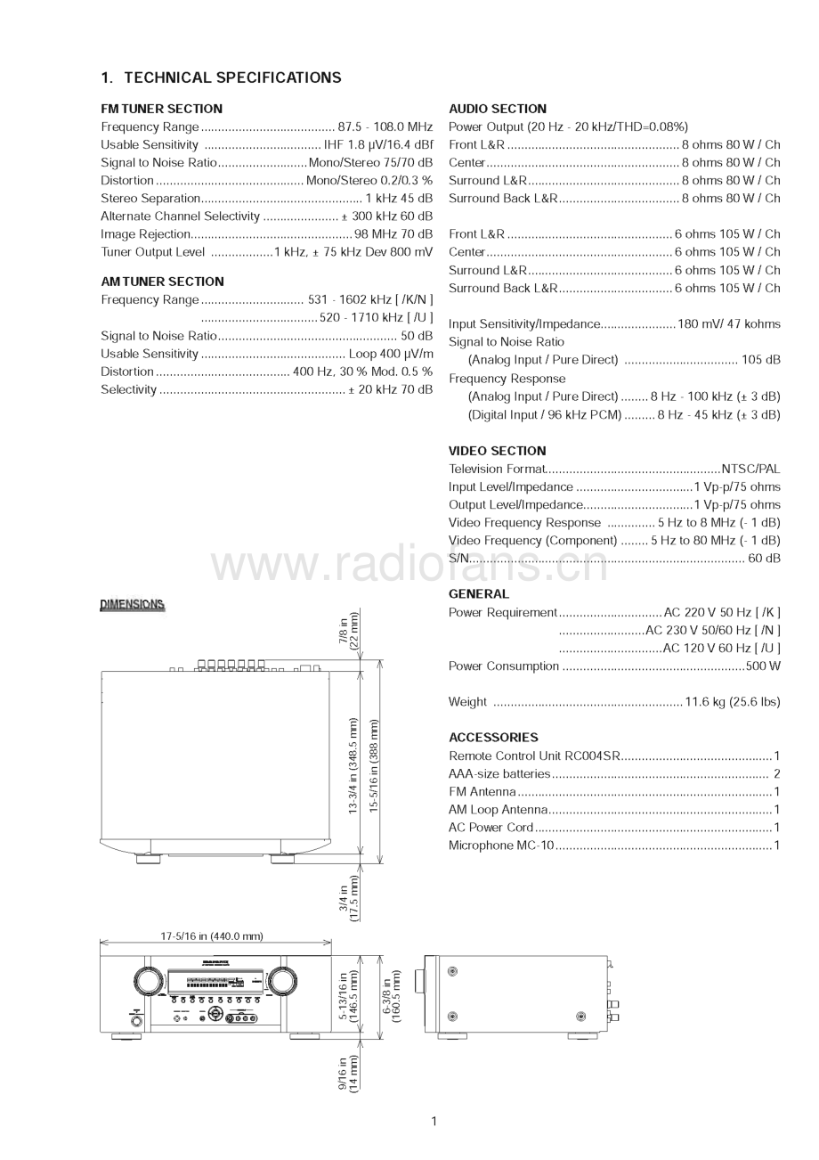 Marantz-SR4003-avr-sm 维修电路原理图.pdf_第3页