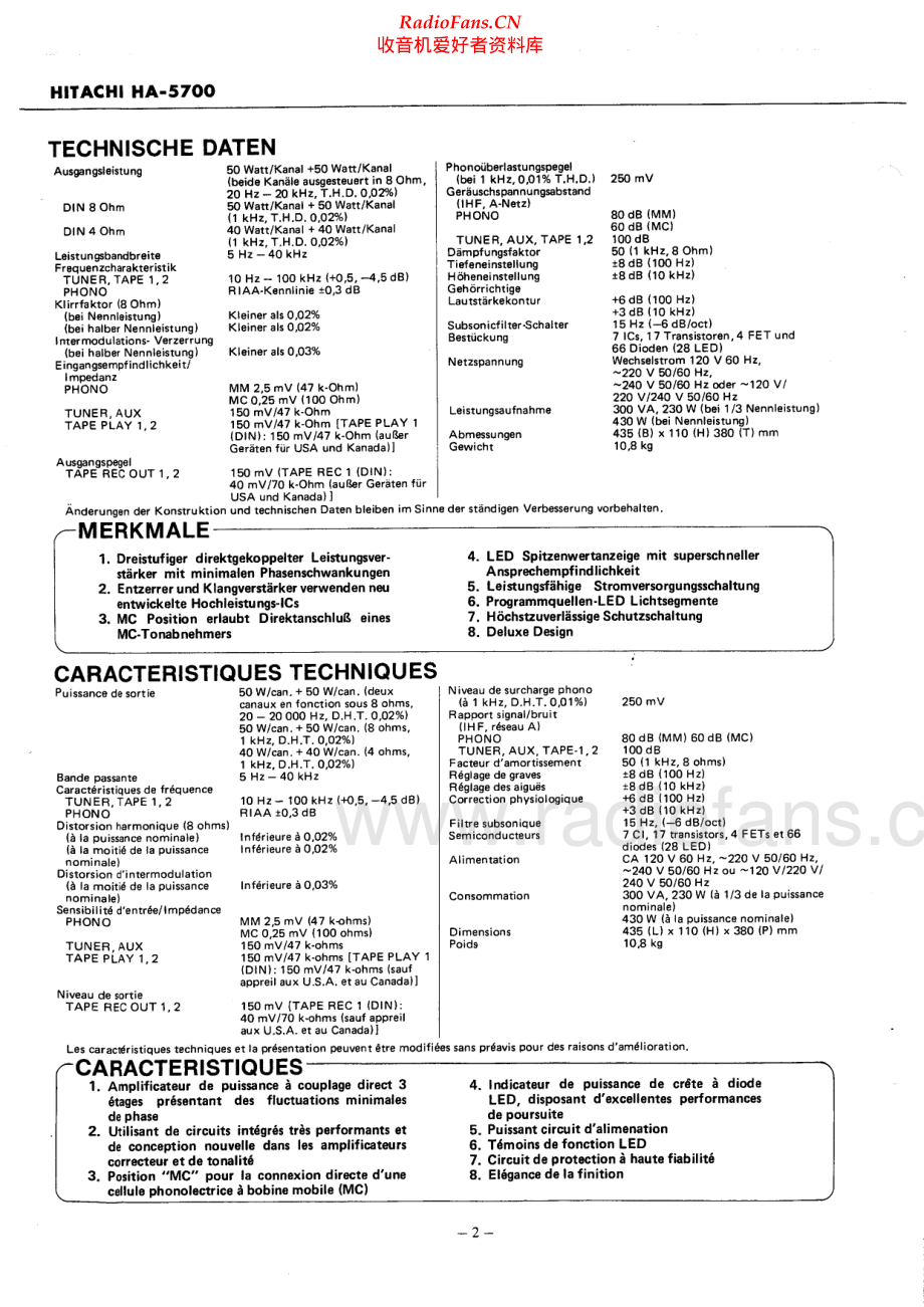 Hitachi-HA5700-int-sm 维修电路原理图.pdf_第2页