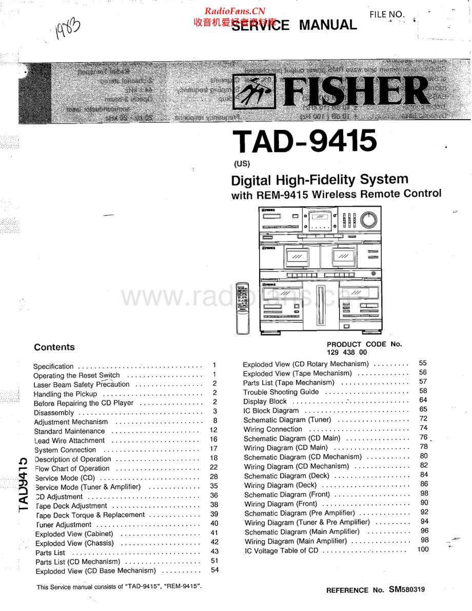 Fisher-TAD9415-mc-sm维修电路原理图.pdf_第1页