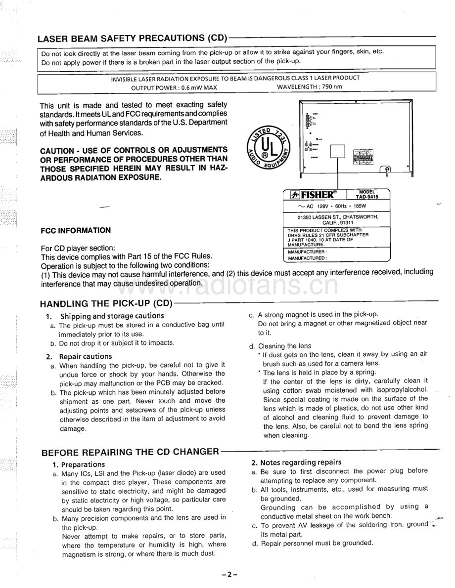 Fisher-TAD9415-mc-sm维修电路原理图.pdf_第3页