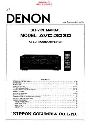 Denon-AVC3030-avr-sm维修电路原理图.pdf