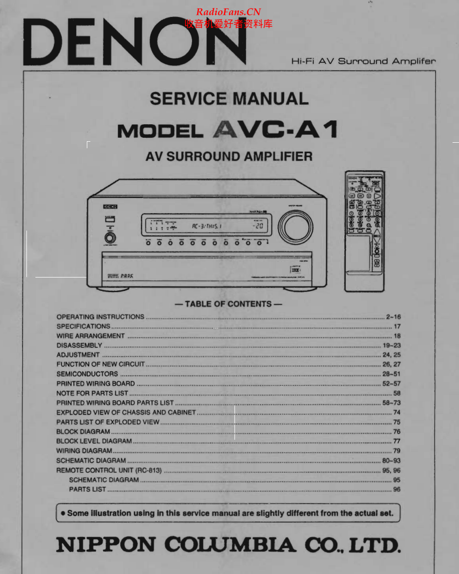Denon-AVCA1-avr-sm维修电路原理图.pdf_第1页