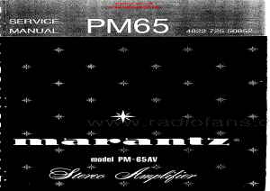 Marantz-PM65AV-int-sm 维修电路原理图.pdf