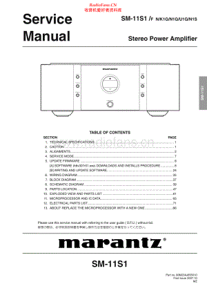 Marantz-SM11S1-pwr-sm 维修电路原理图.pdf