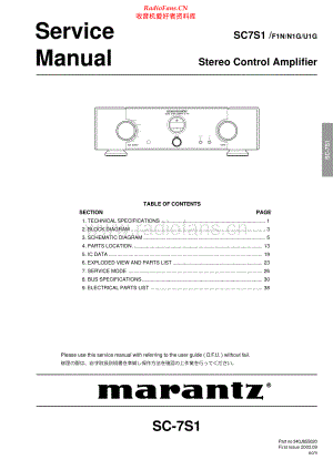 Marantz-SC7S1-pre-sm 维修电路原理图.pdf