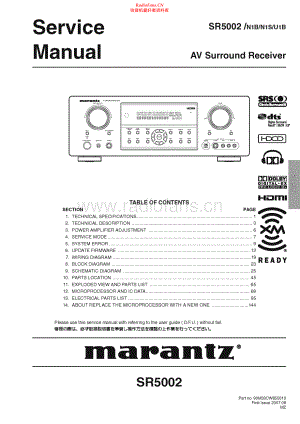 Marantz-SR5002-avr-sm 维修电路原理图.pdf