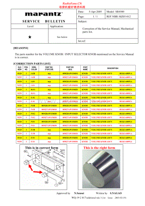 Marantz-SR4500-avr-sb1 维修电路原理图.pdf