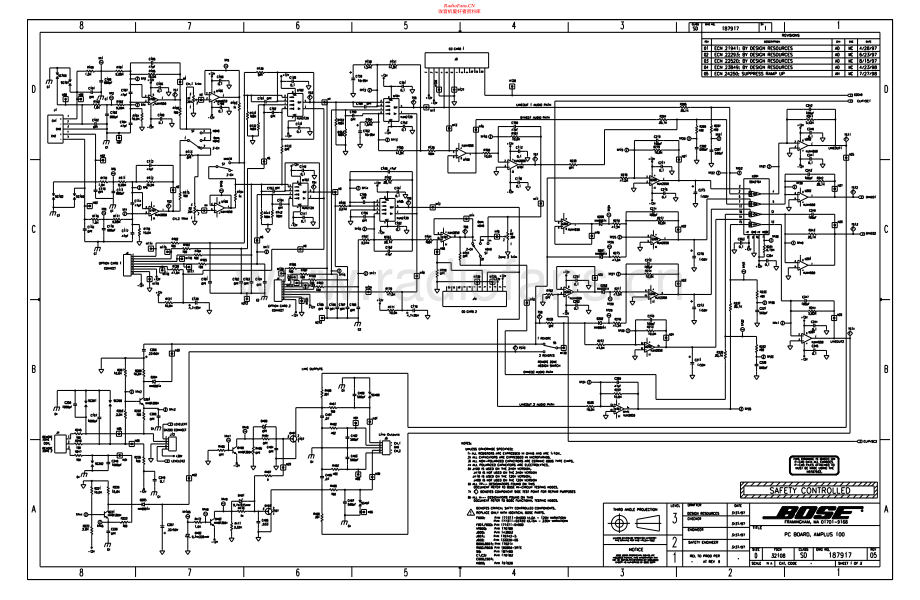 Bose-Amplus100-pwr-sch维修电路原理图.pdf_第1页