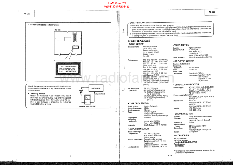 Hitachi-AXC22-mc-sm 维修电路原理图.pdf_第2页