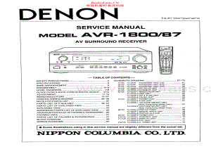Denon-AVR1800-avr-sm维修电路原理图.pdf