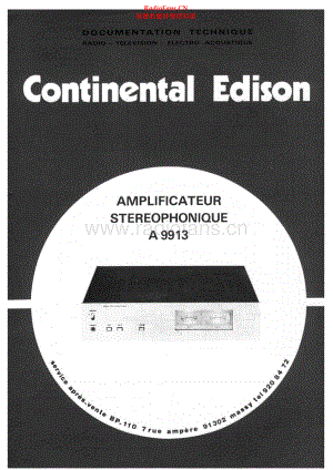 Continental-A9913-pwr-sm维修电路原理图.pdf