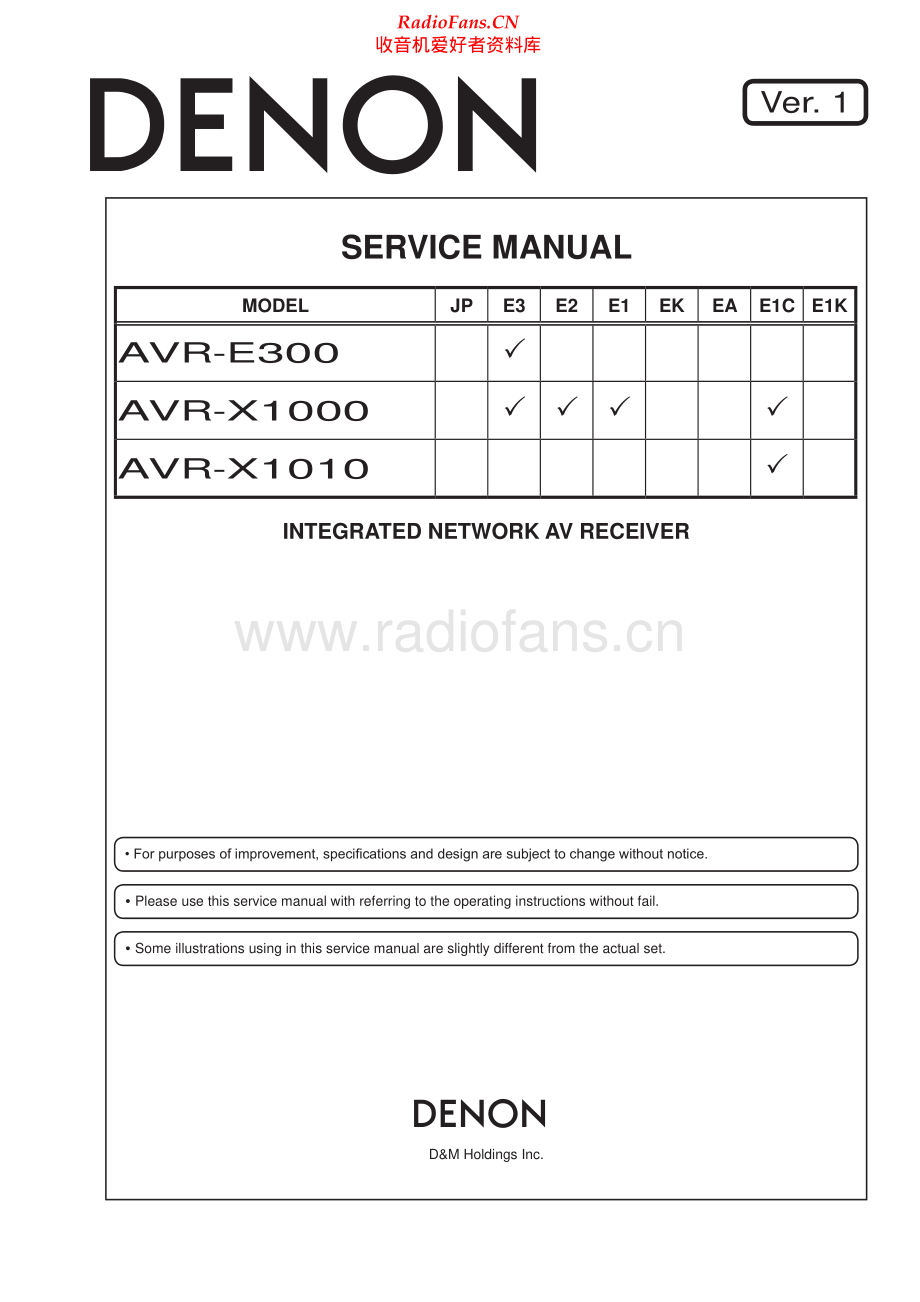 Denon-AVRE300-avr-sm维修电路原理图.pdf_第1页