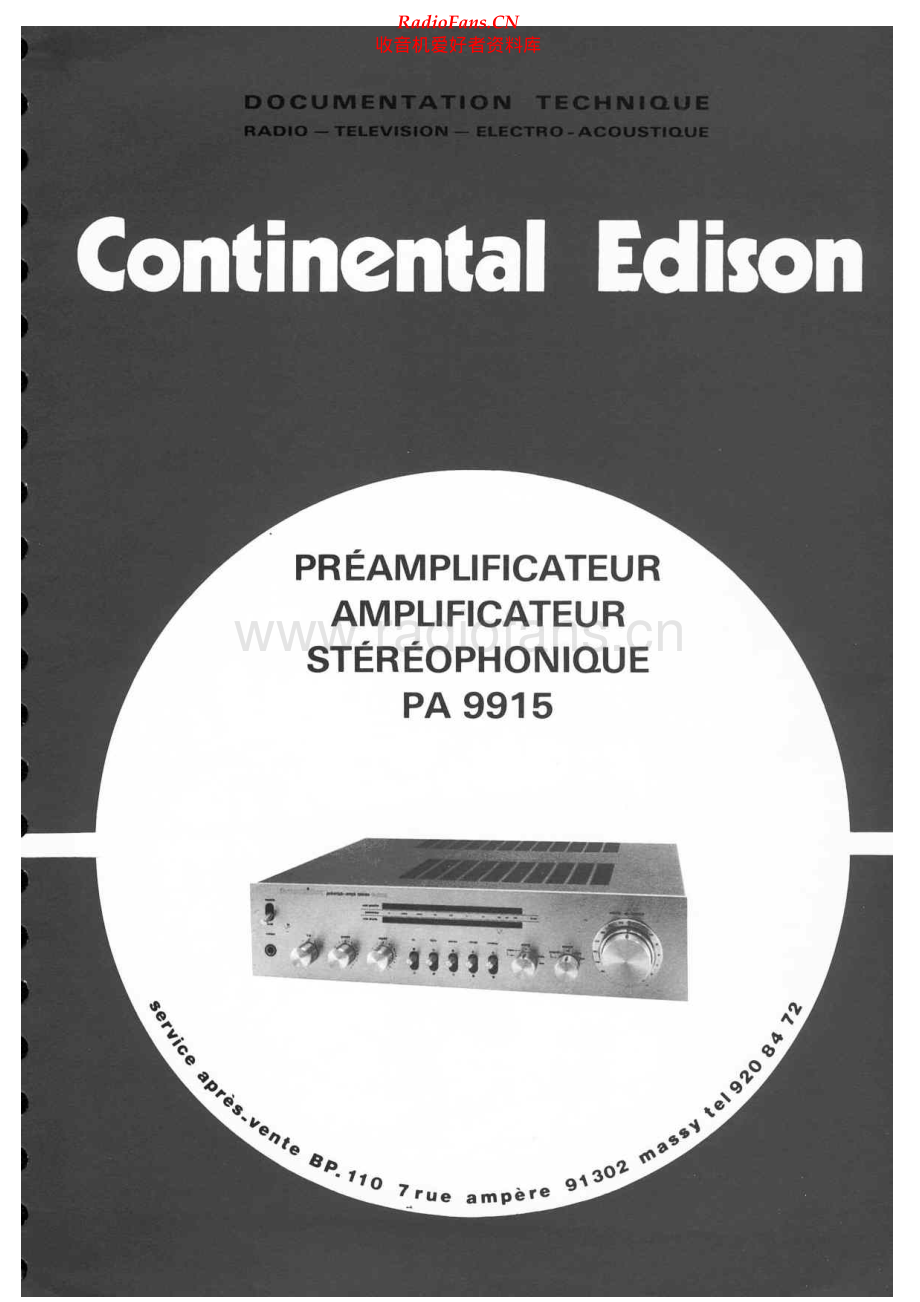 Continental-PA9915-int-sm维修电路原理图.pdf_第1页