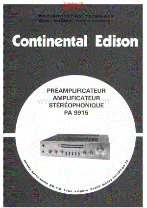 Continental-PA9915-int-sm维修电路原理图.pdf