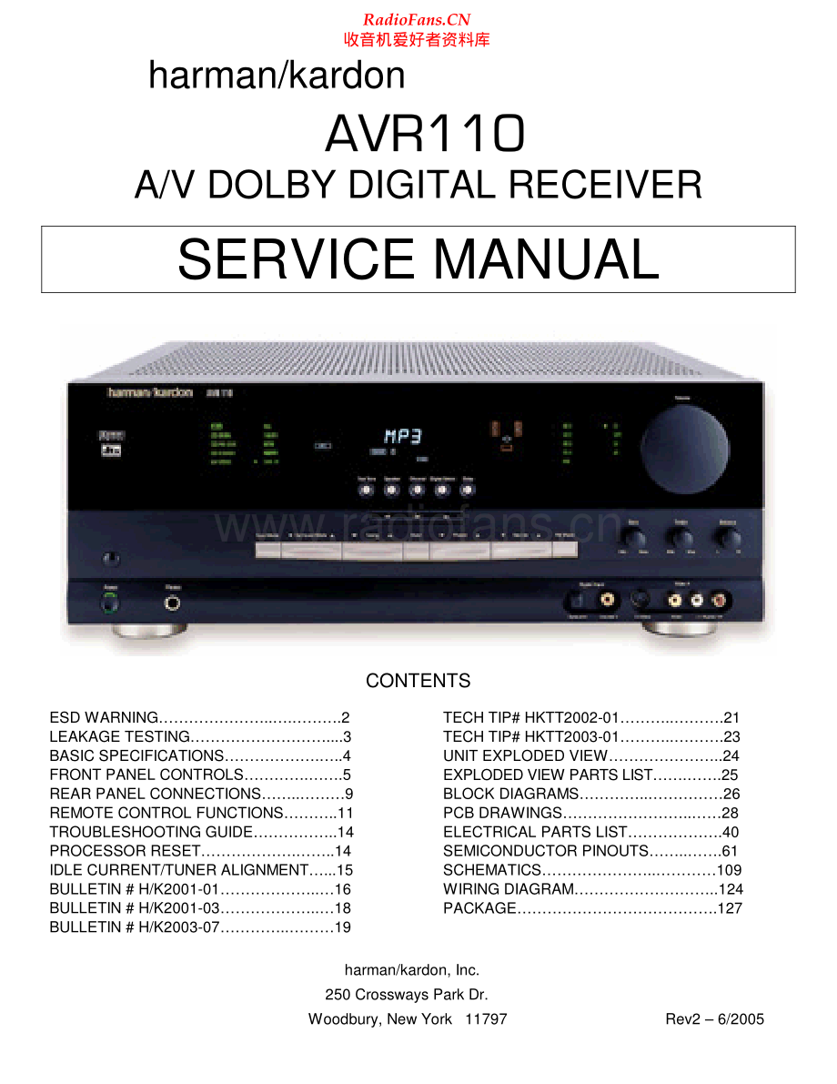 HarmanKardon-AVR110-avr-sm维修电路原理图.pdf_第1页