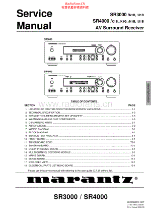 Marantz-SR3000-avr-sm 维修电路原理图.pdf