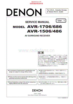 Denon-AVR1706-avr-sm维修电路原理图.pdf