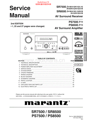 Marantz-SR8500-avr-sm 维修电路原理图.pdf
