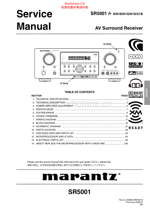 Marantz-SR5001-avr-sm 维修电路原理图.pdf