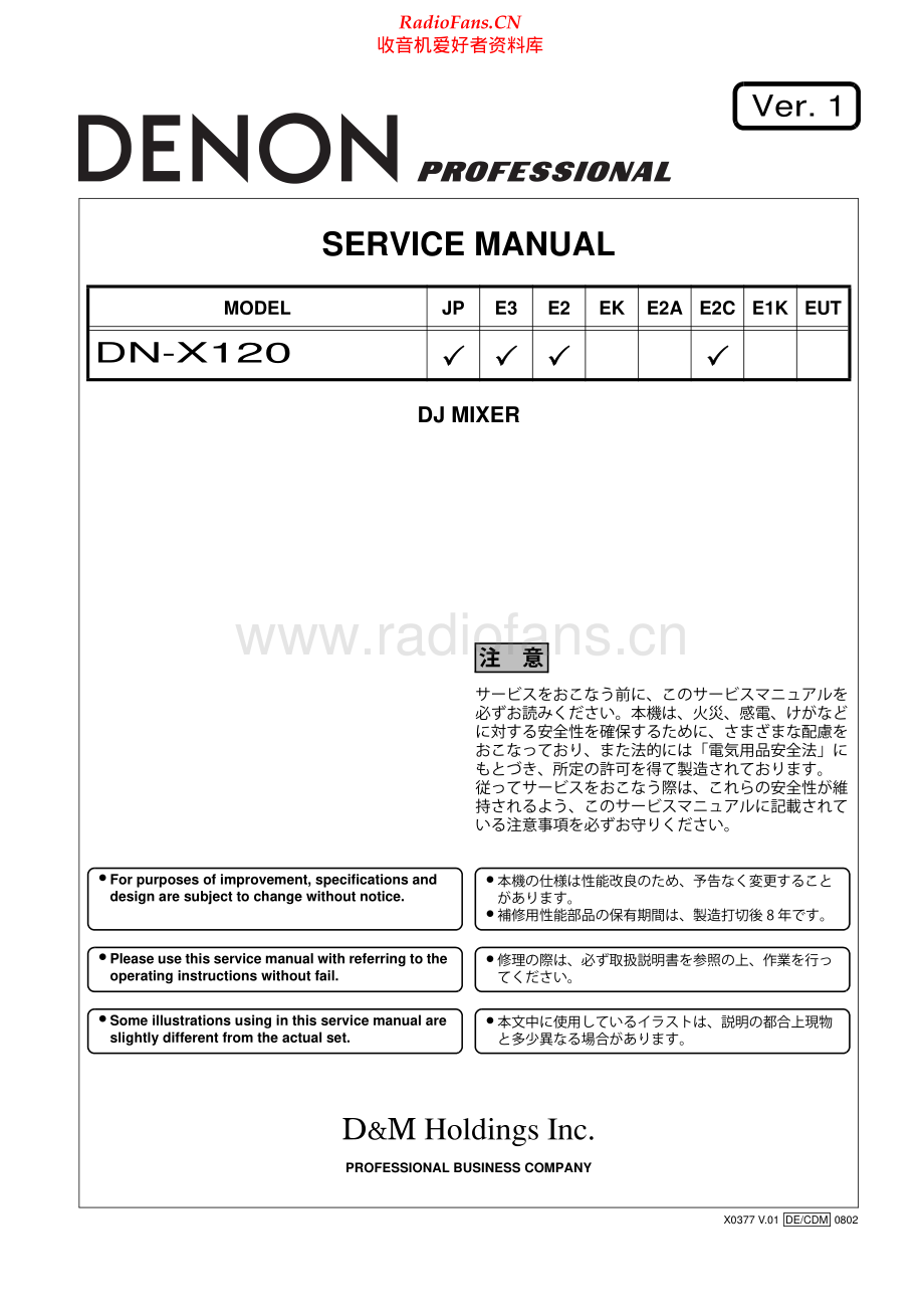 Denon-DNX120-mix-sm维修电路原理图.pdf_第1页
