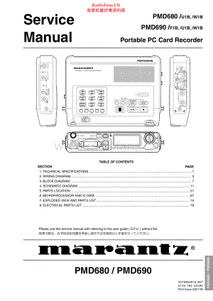 Marantz-PMD690-ppccr-sm 维修电路原理图.pdf