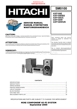 Hitachi-AXF100UC-mc-sm 维修电路原理图.pdf