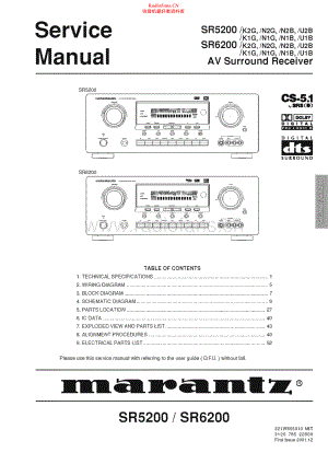 Marantz-SR6200-avr-sm 维修电路原理图.pdf