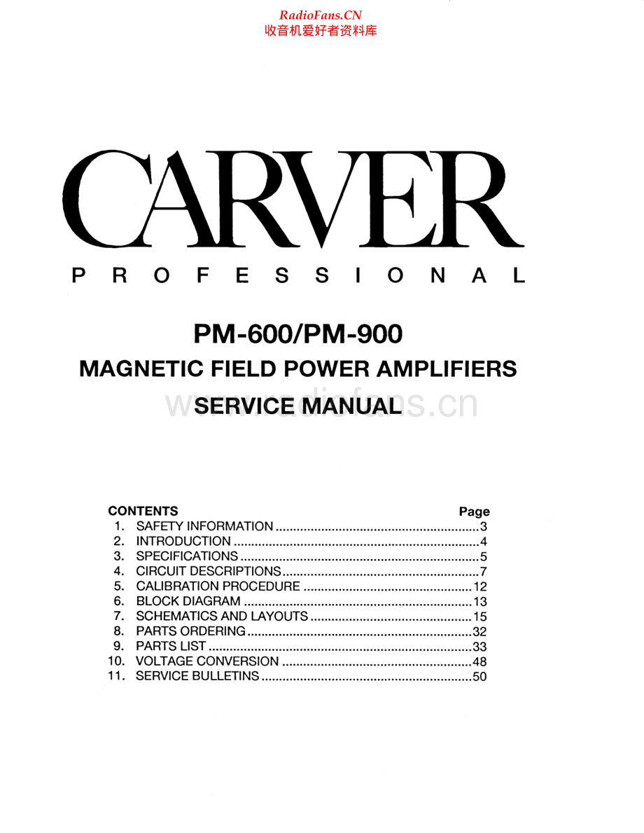 Carver-PM900-pwr-sm维修电路原理图.pdf_第1页