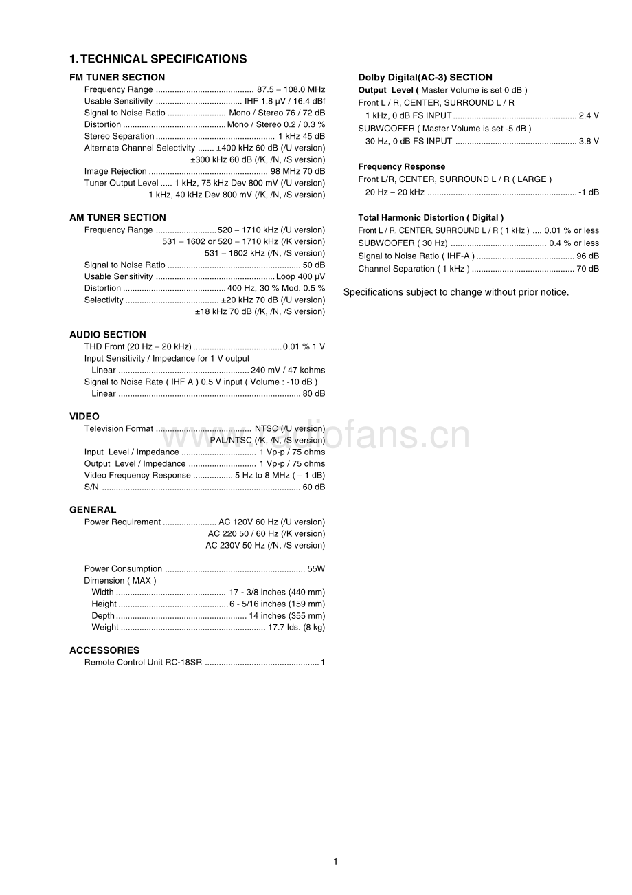 Marantz-AV9000-avr-sm 维修电路原理图.pdf_第3页