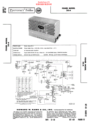 Fisher-20A-pwr-sch维修电路原理图.pdf