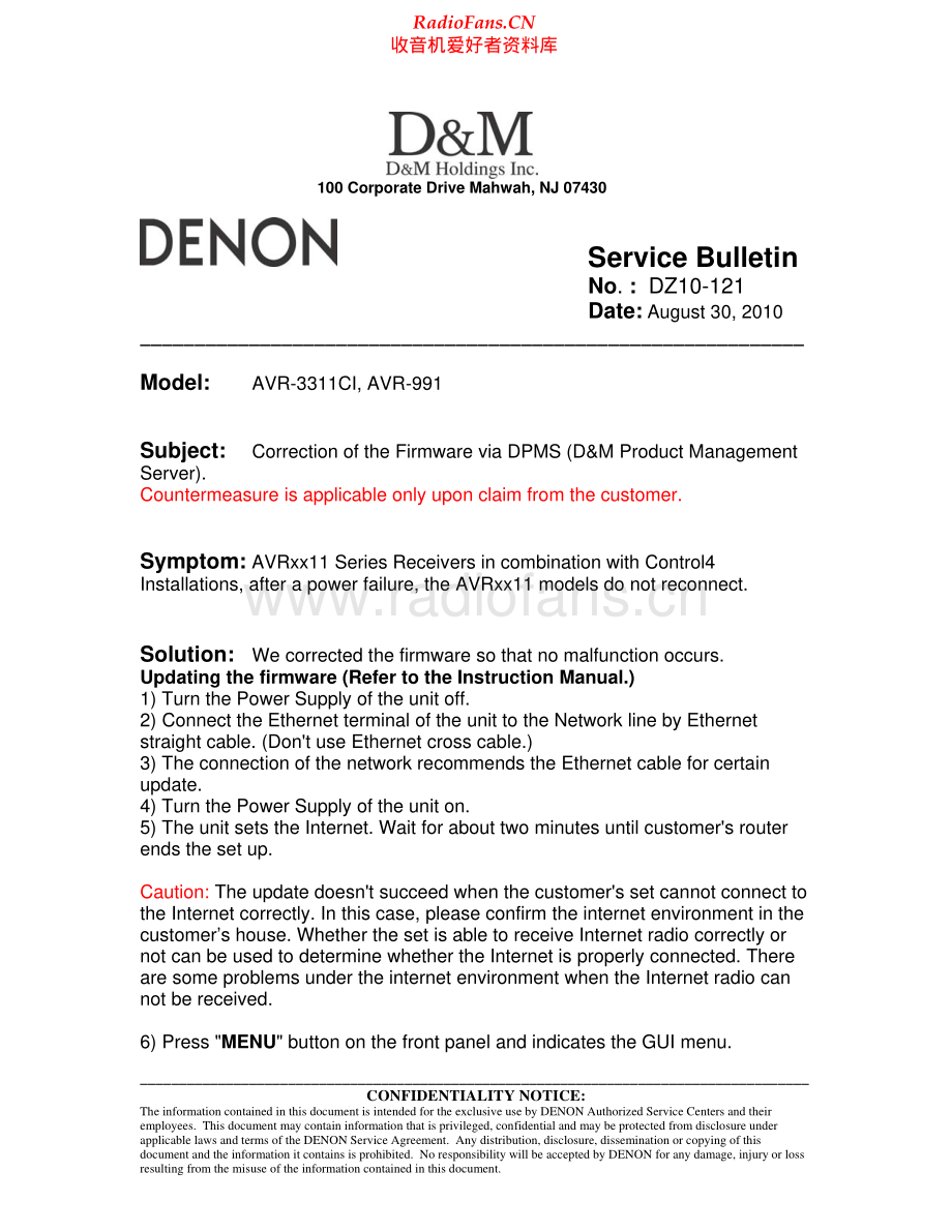 Denon-AVR991-avr-sb维修电路原理图.pdf_第1页