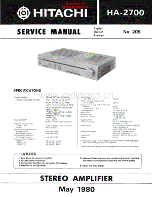 Hitachi-HA2700-int-sm 维修电路原理图.pdf