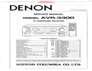 Denon-AVR3300-avr-sm维修电路原理图.pdf