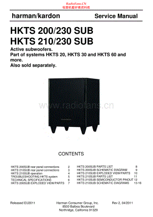 HarmanKardon-HKTS230-sub-sm维修电路原理图.pdf