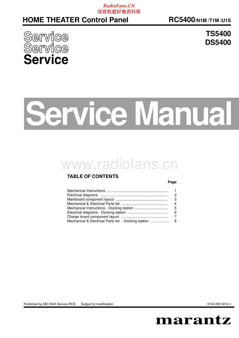 Marantz-TS5400-htcp-sm 维修电路原理图.pdf_第1页