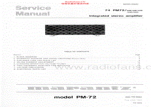 Marantz-PM72-int-sm 维修电路原理图.pdf