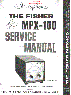 Fisher-MPX100-mpx-sm2维修电路原理图.pdf