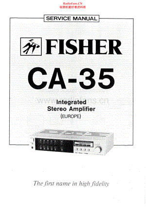 Fisher-CA35-int-sm维修电路原理图.pdf