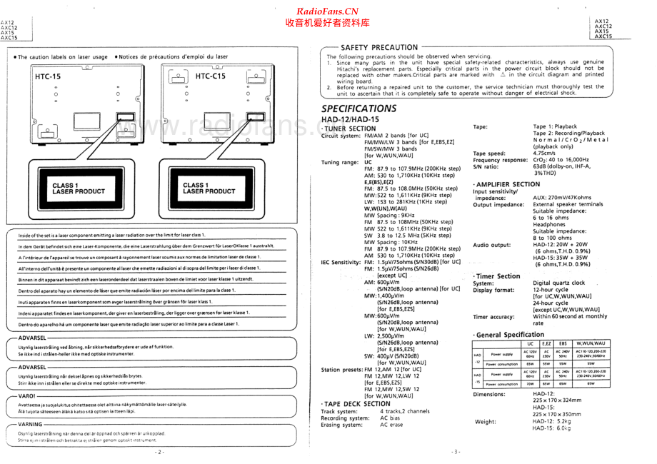Hitachi-AX15-mc-sm 维修电路原理图.pdf_第2页