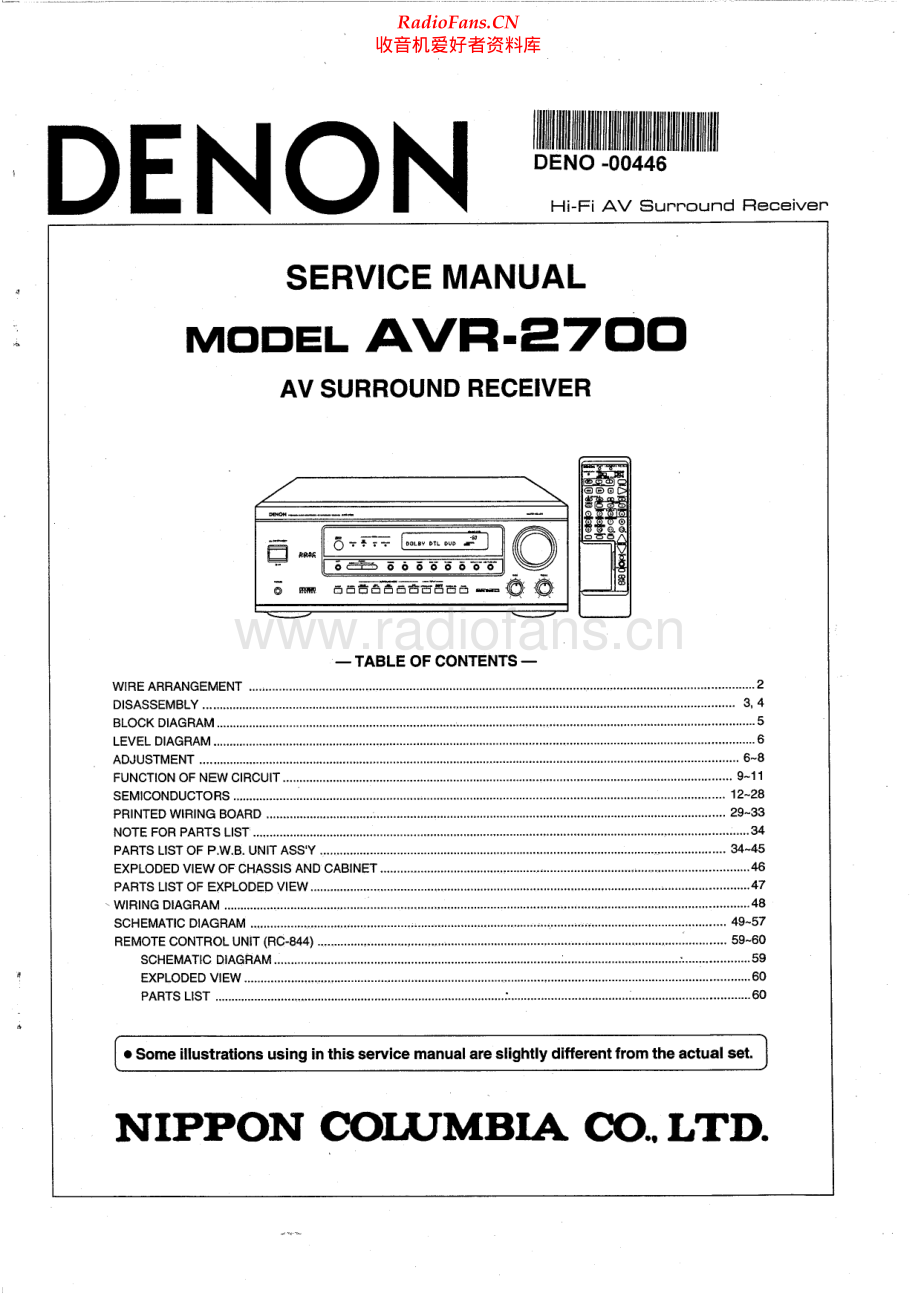 Denon-AVR2700-avr-sm维修电路原理图.pdf_第1页